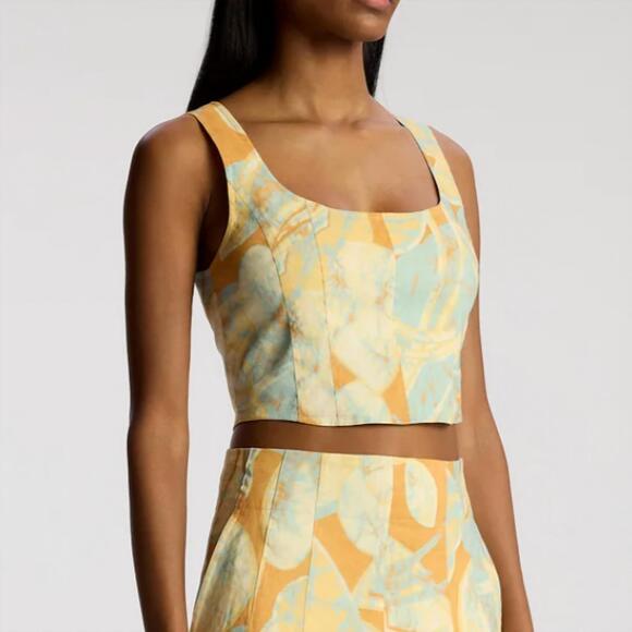 NEW A.L.C. isabel top in cumin/sea glass - Picture 4 of 5